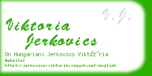 viktoria jerkovics business card